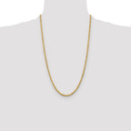 10k 3.75mm Diamond-cut Rope Chain