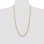 10k 3.75mm Diamond-cut Rope Chain