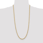 10k 3.75mm Diamond-cut Rope Chain
