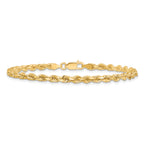 10k 3.75mm Diamond-cut Rope Chain