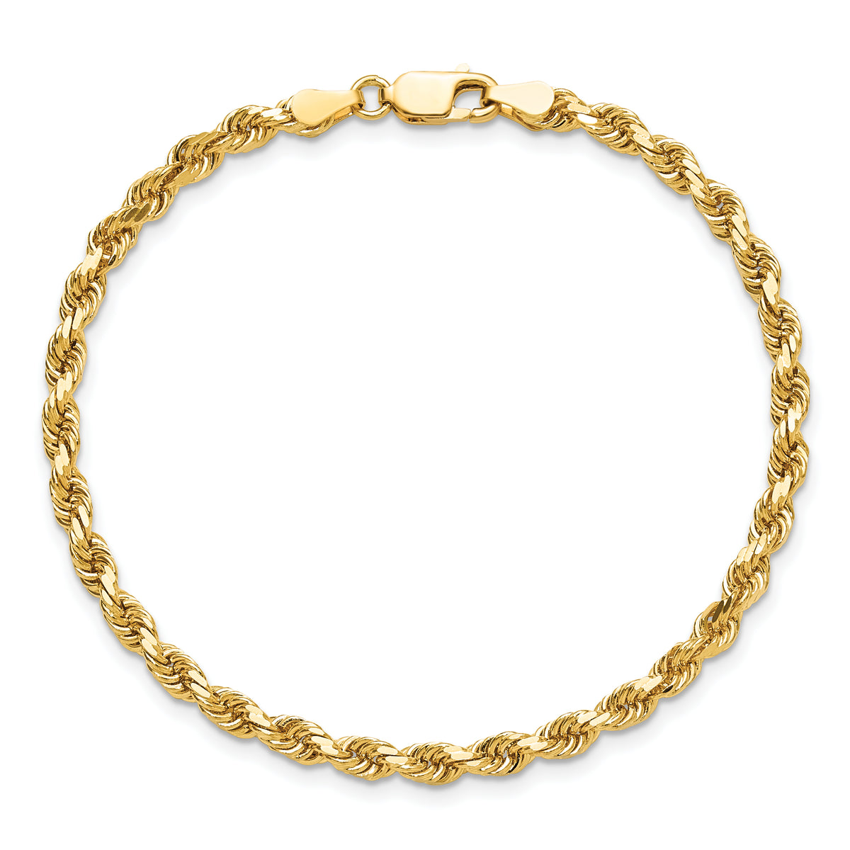10k 3.75mm Diamond-cut Rope Chain