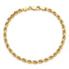 10k 3.75mm Diamond-cut Rope Chain