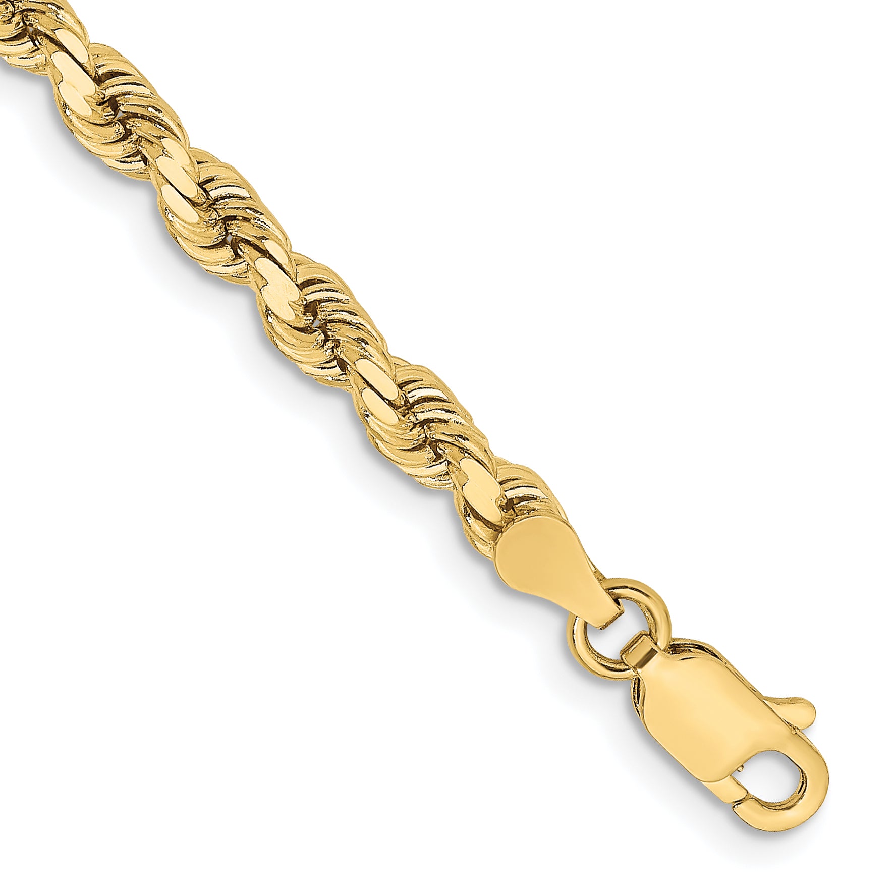 10k 3.75mm Diamond-cut Rope Chain Main image
