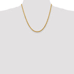 10k 4mm Diamond-cut Rope Chain