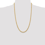 10k 4mm Diamond-cut Rope Chain