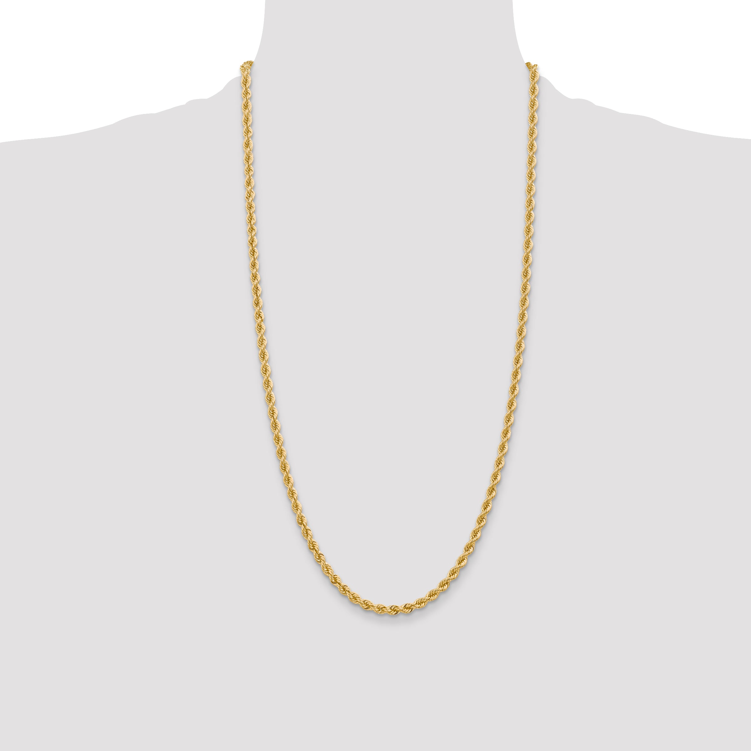 10K None 4.0mm Rope Chain - view 4