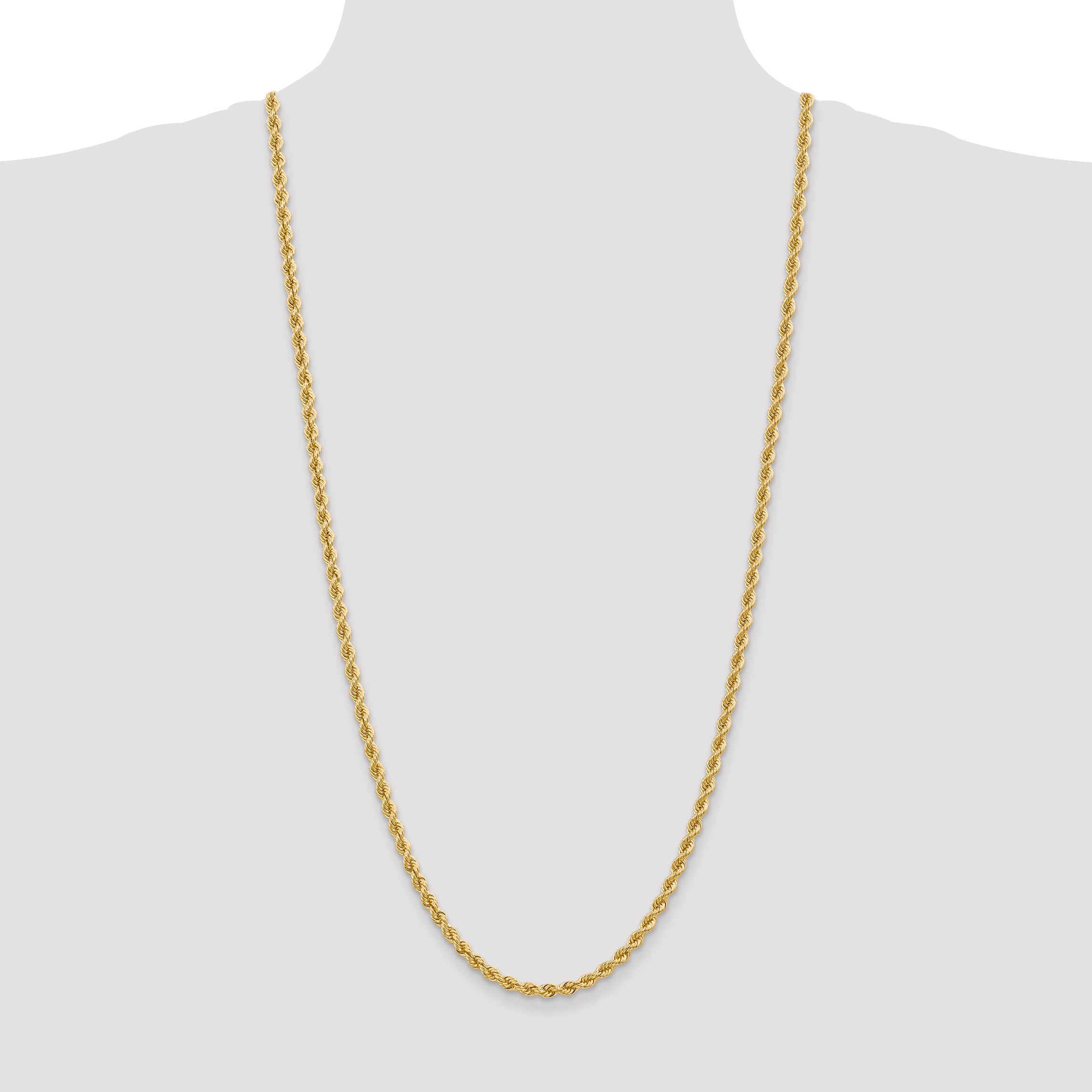 10K None 4.0mm Rope Chain - view 4