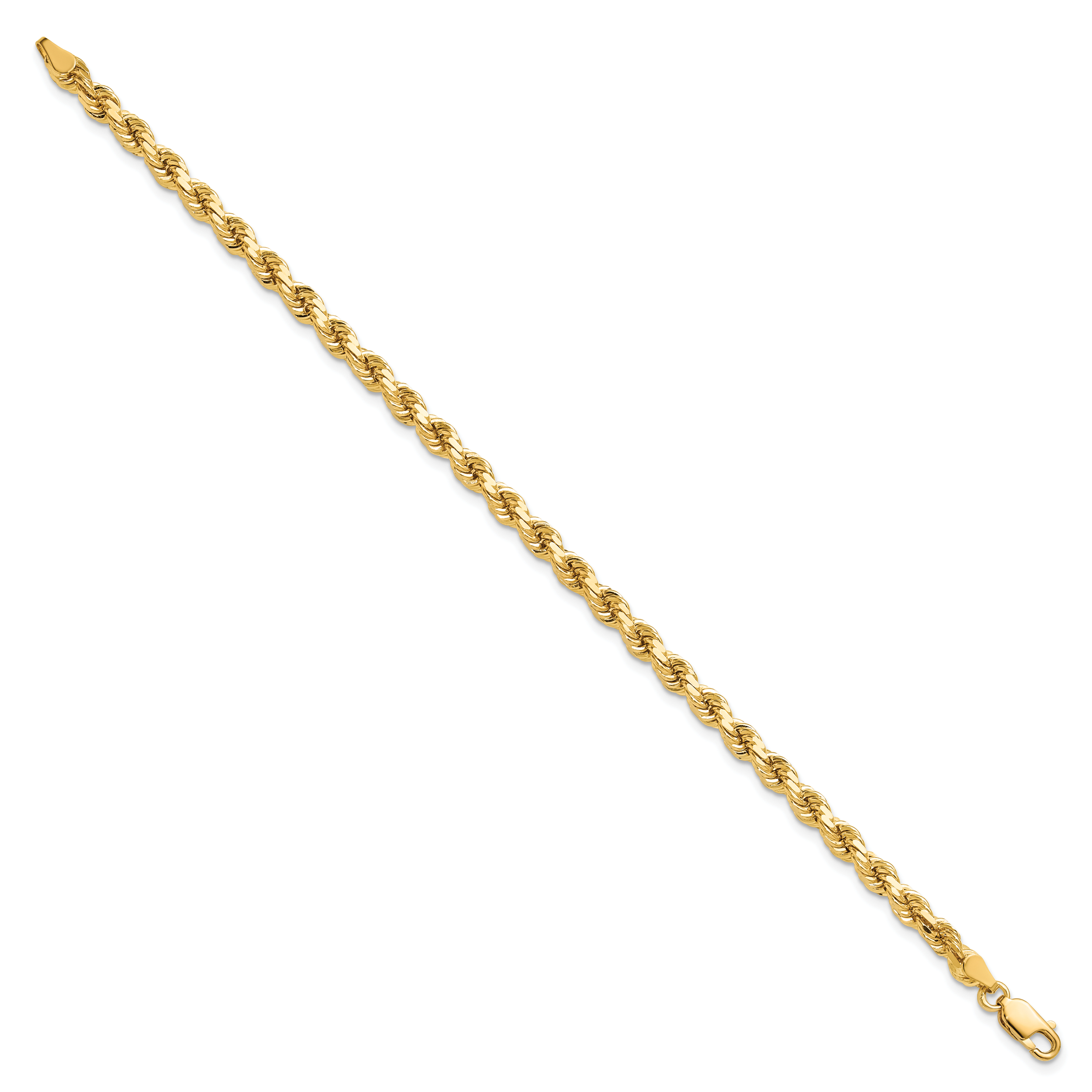 10k 4.25mm Diamond-cut Rope Chain