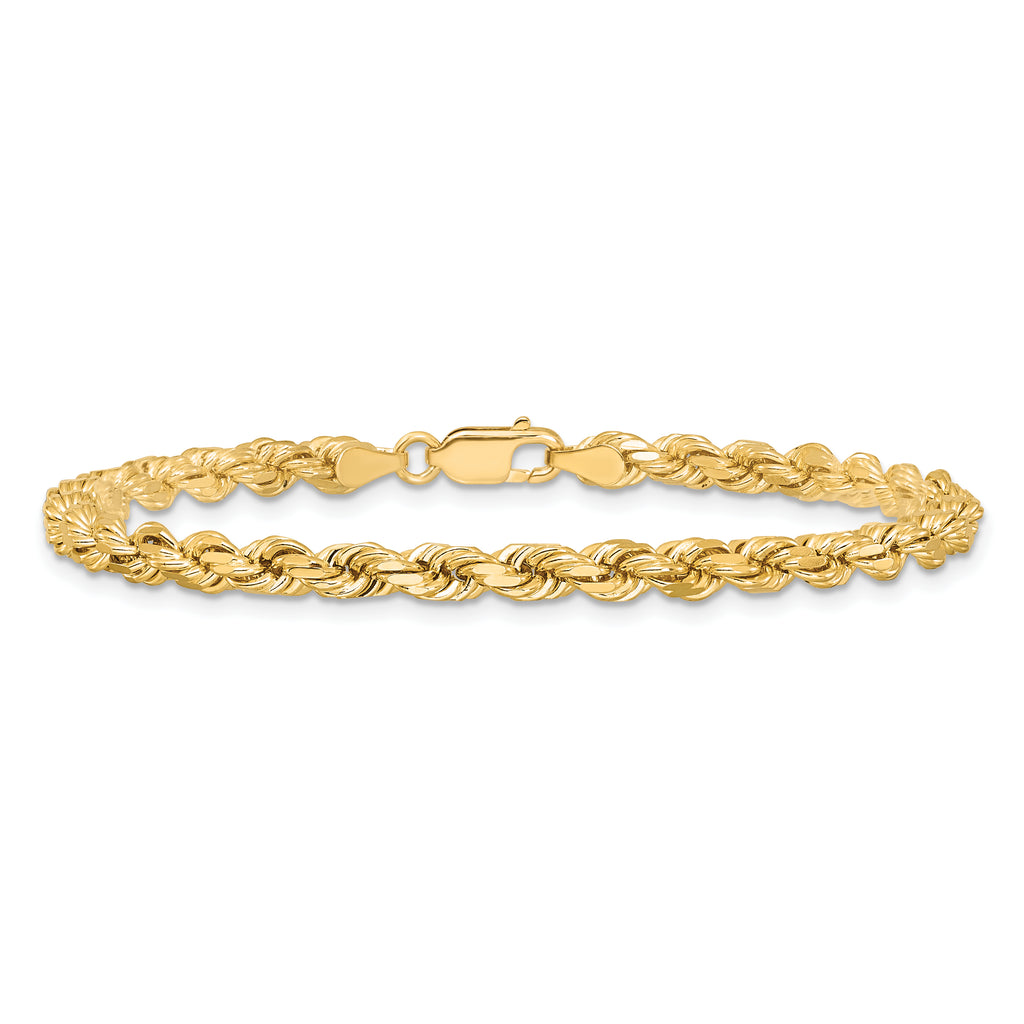 10k 4.25mm Diamond-cut Rope Chain