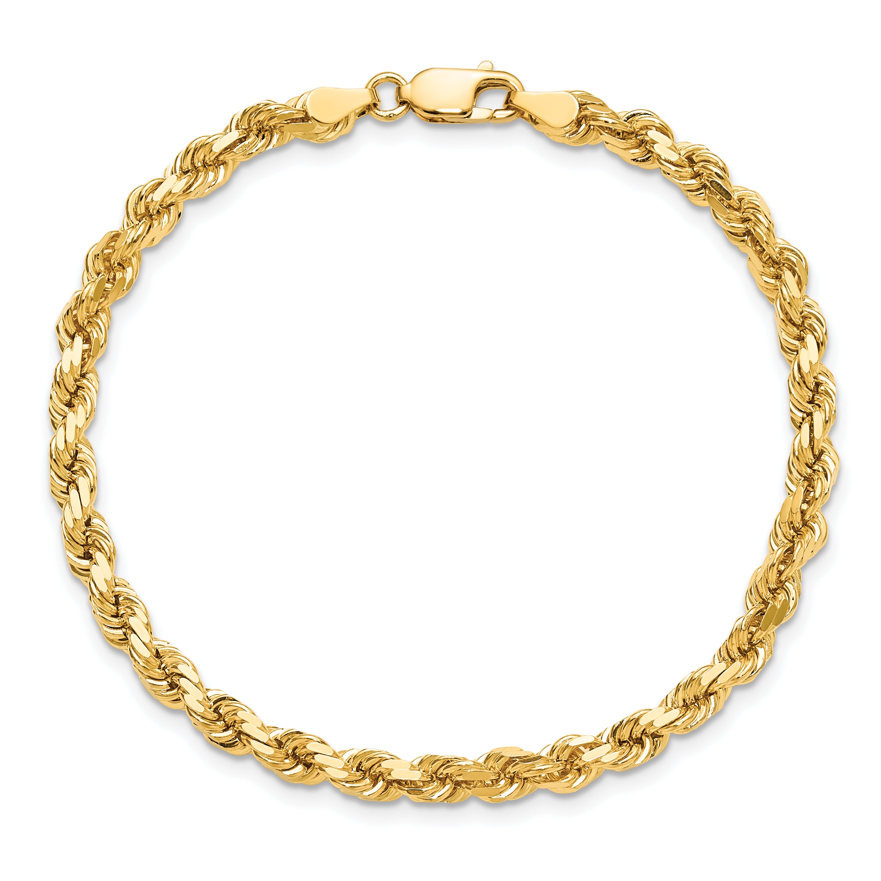 10k 4.25mm Diamond-cut Rope Chain
