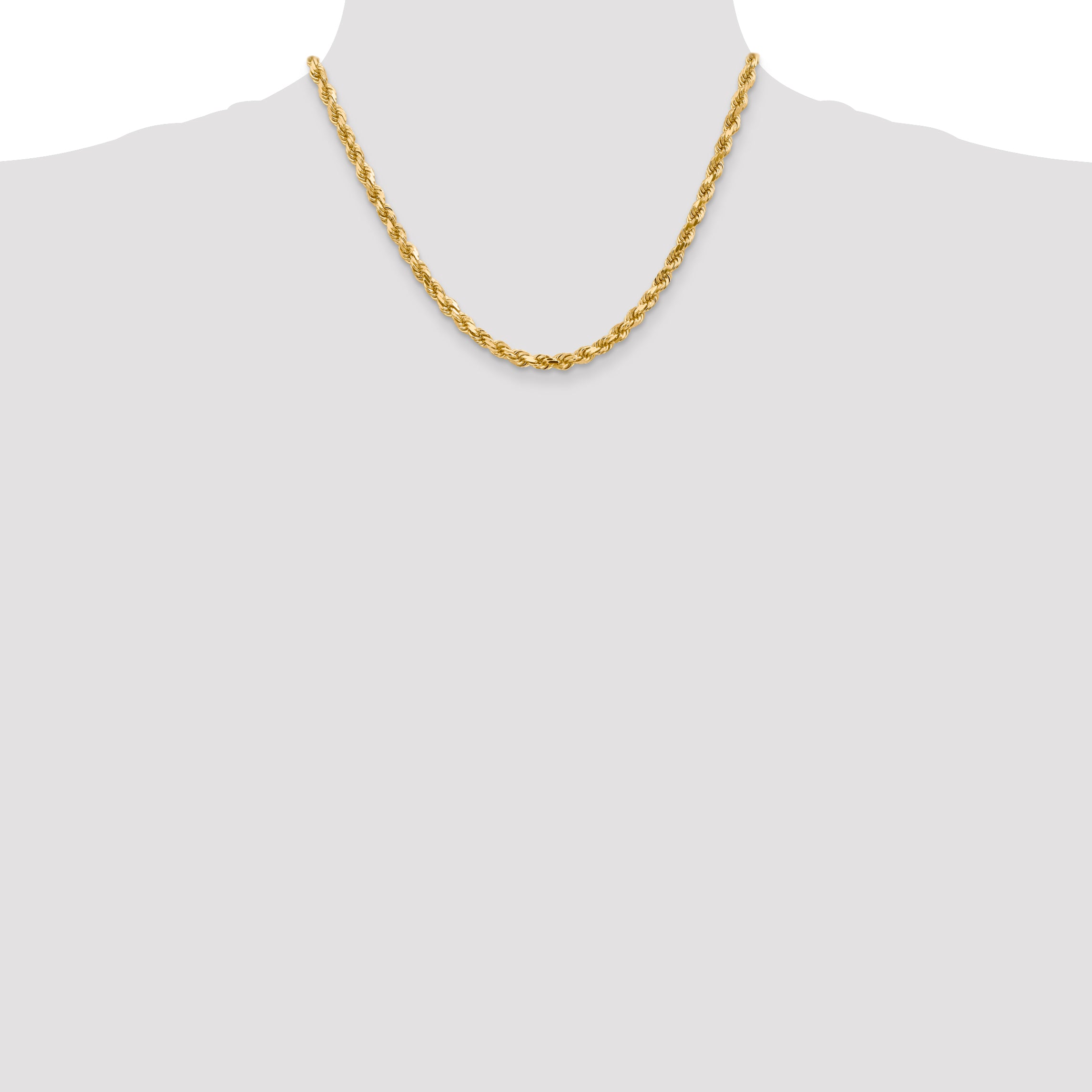 10K None 4.5mm Rope Chain - view 4