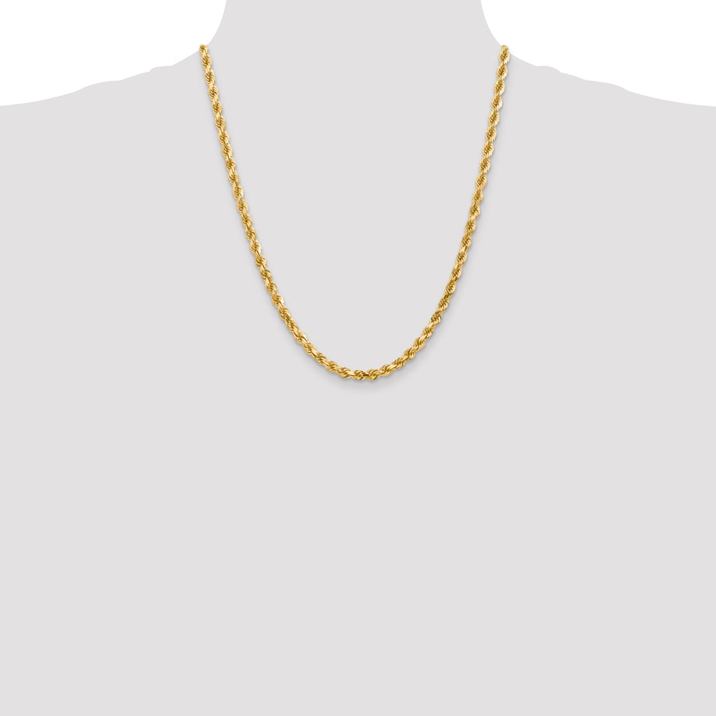 10K None 4.5mm Rope Chain - view 4