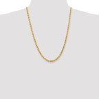 10K None 4.5mm Rope Chain - view 4