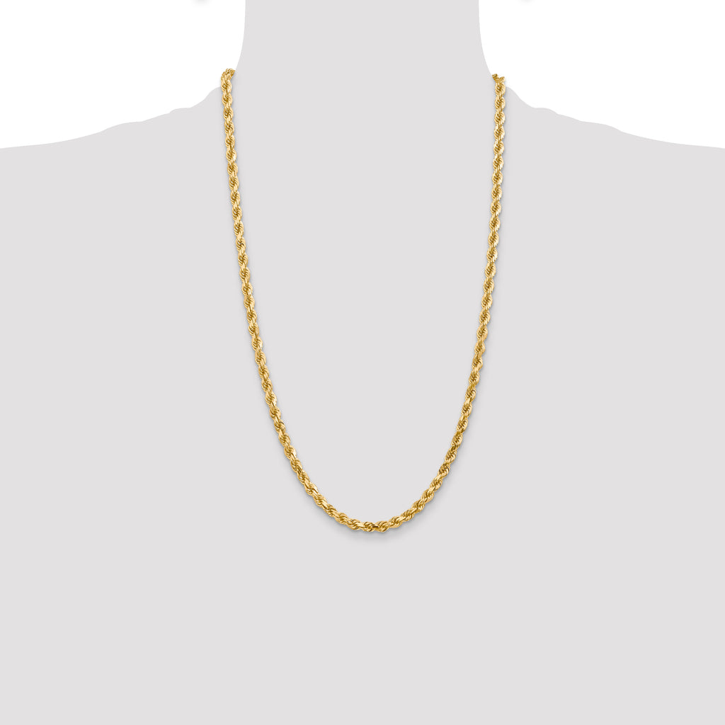 10K None 4.5mm Rope Chain - view 4