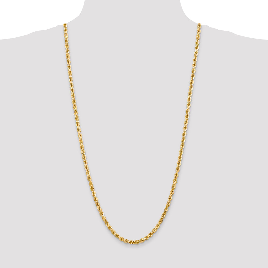 10K None 4.5mm Rope Chain - view 4
