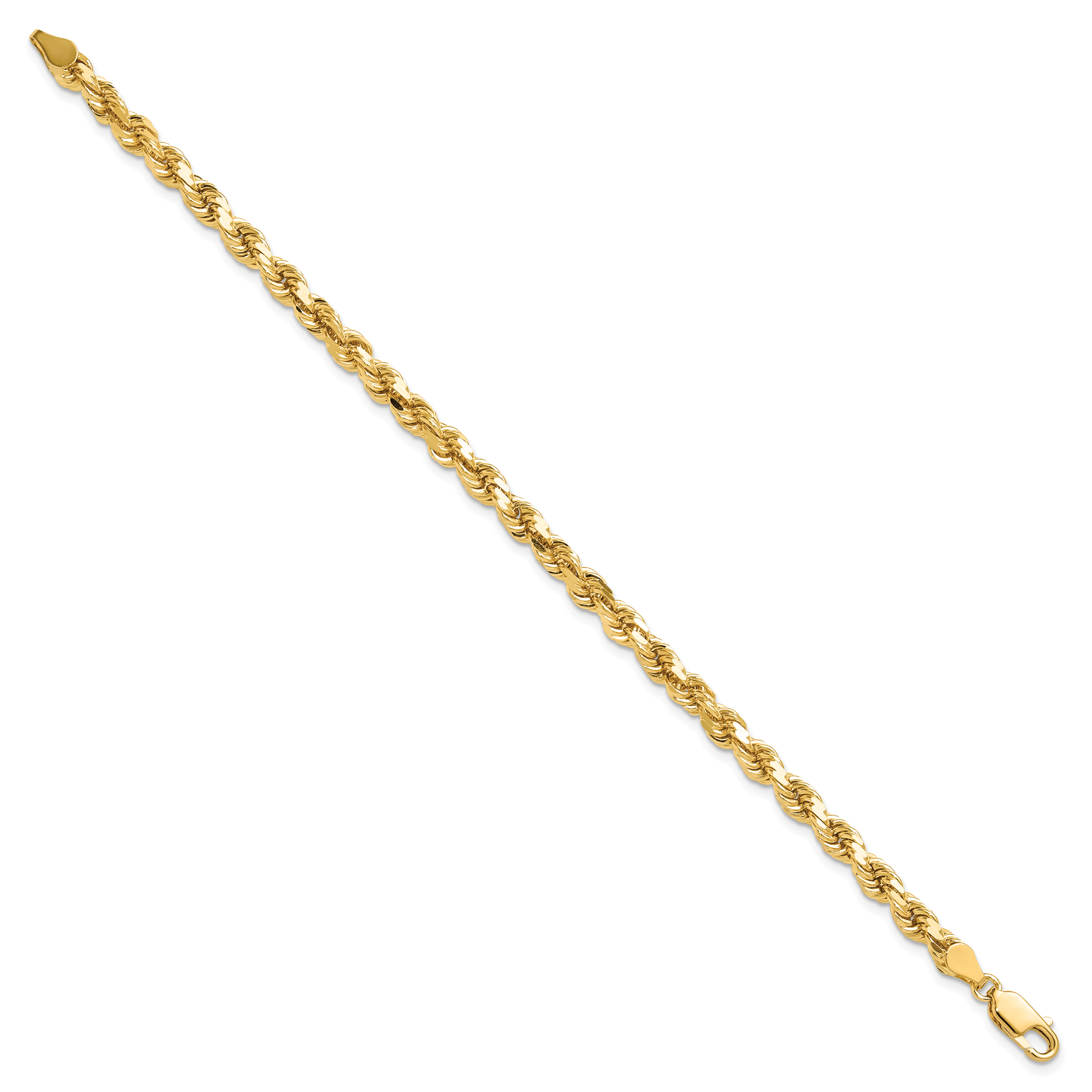 10k 4.5mm Diamond-Cut Rope Chain Secondary image