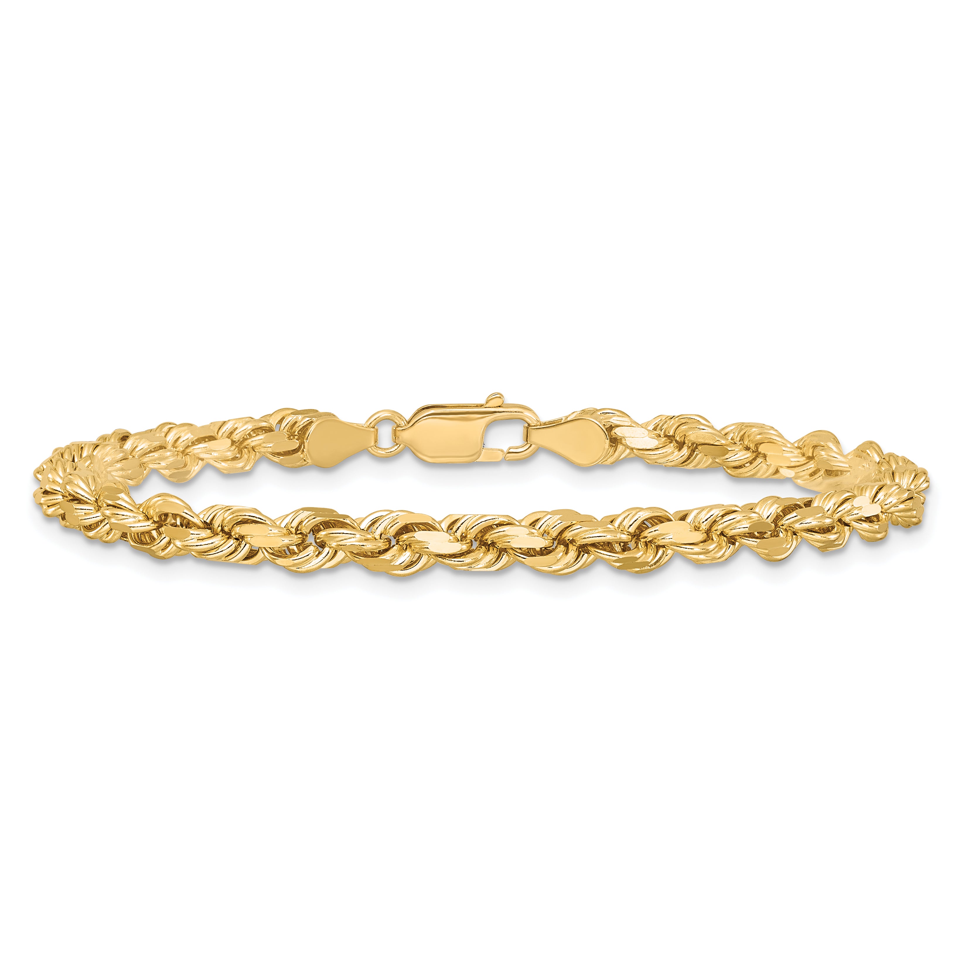10K None 4.5mm Rope Chain - view 4