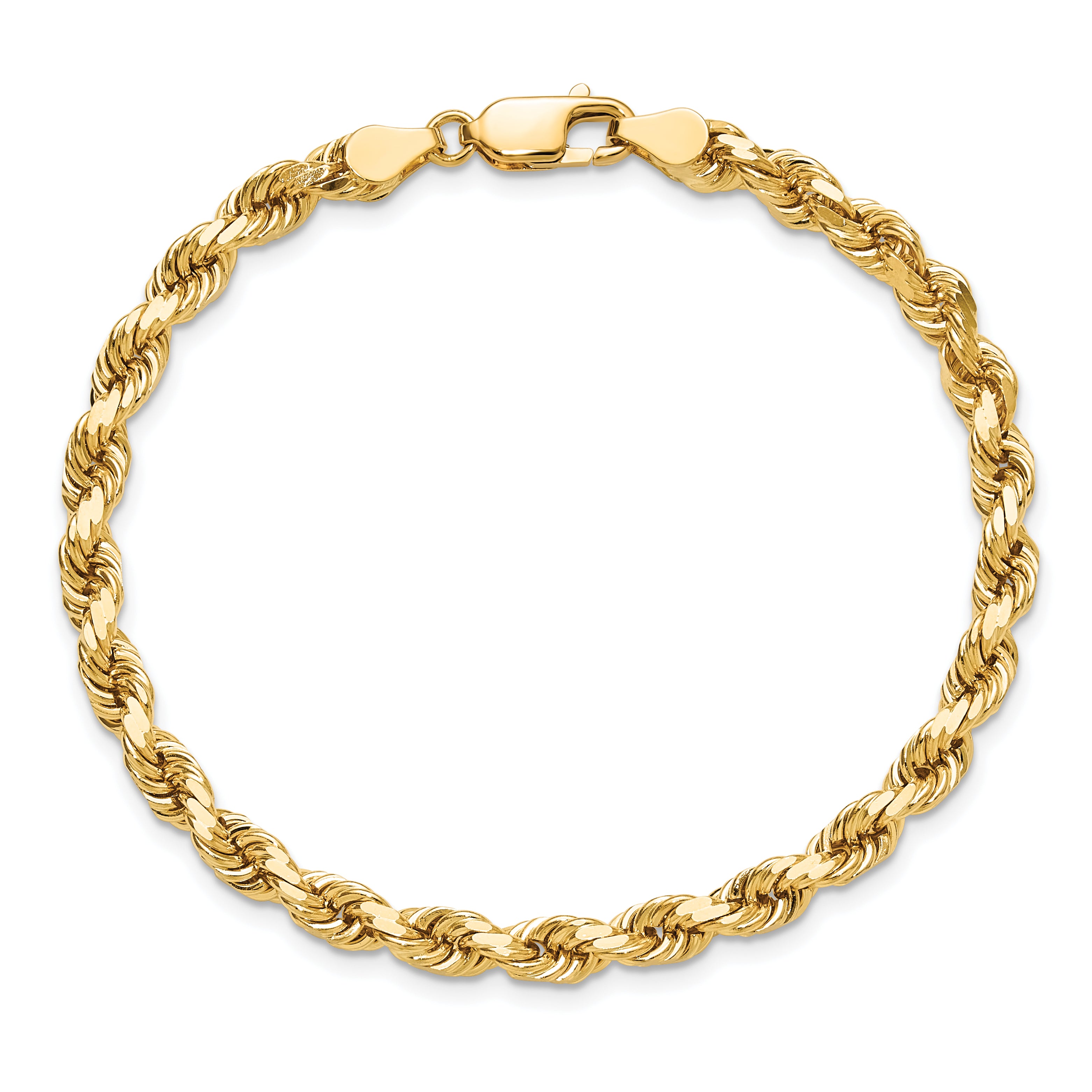 10K None 4.5mm Rope Chain - view 5