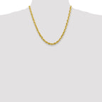 10k 5.5mm Diamond-cut Rope Chain