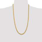 10k 5.5mm Diamond-cut Rope Chain