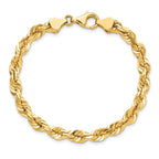 10k 5.5mm Diamond-cut Rope Chain