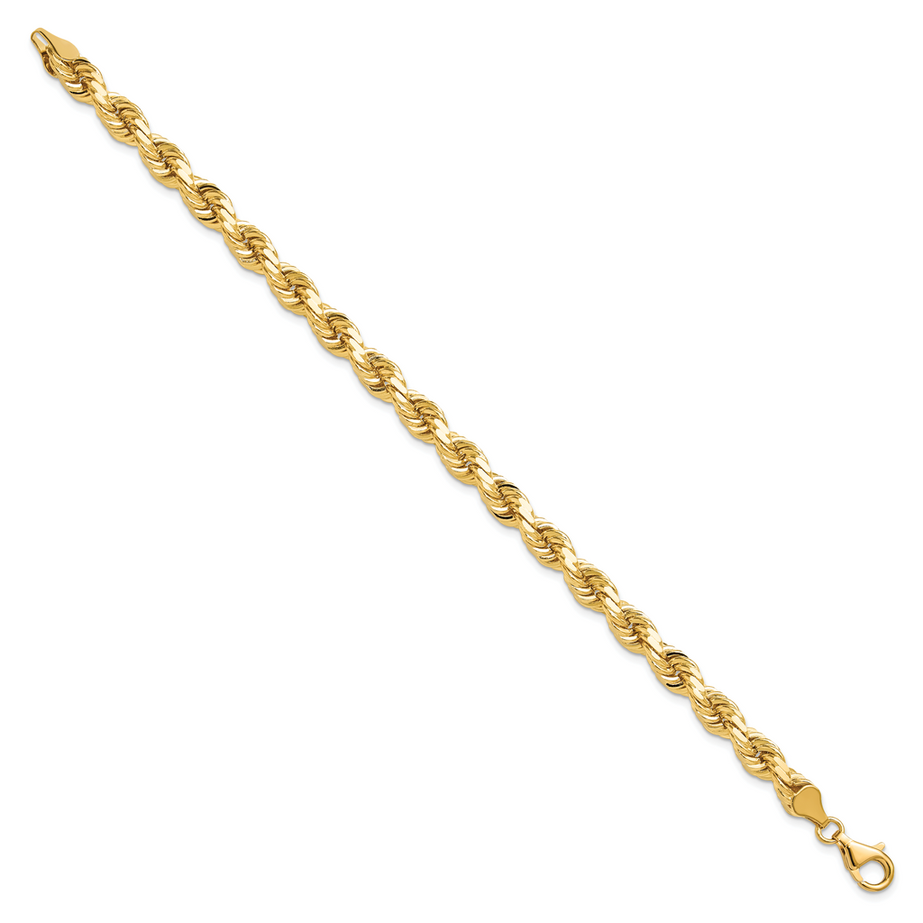 10k 6.5mm Diamond-cut Rope Chain