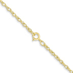 10k 1.35mm Carded Cable Rope Chain