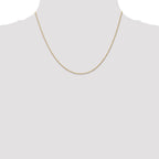 10k 1mm Carded Singapore Chain