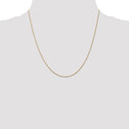 10k 1mm Carded Singapore Chain
