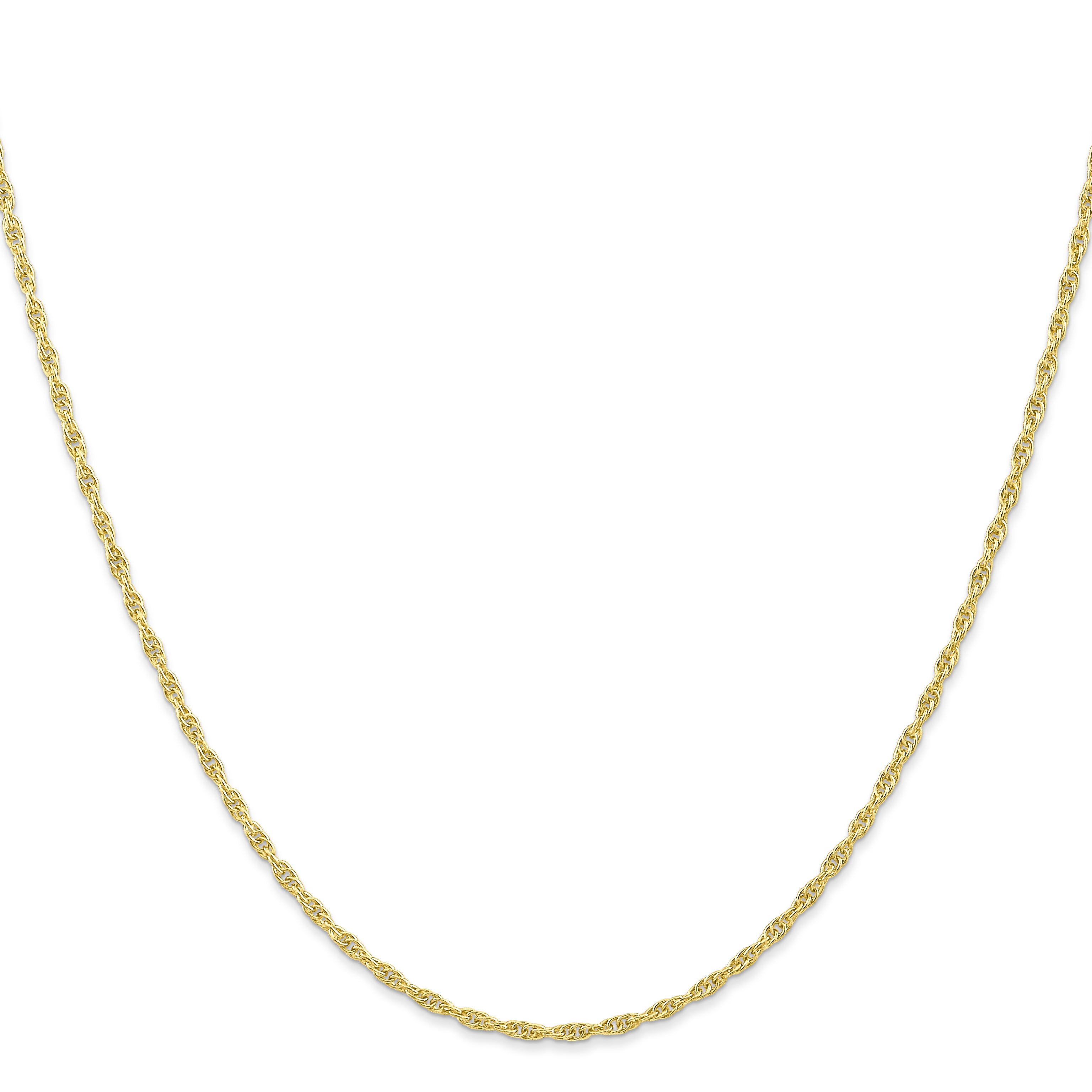 10k 1.55mm Carded Cable Rope Chain Secondary image