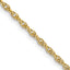 10k 1.55mm Carded Cable Rope Chain