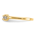 10K CZ Toe Ring