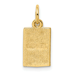 10k Enameled Ace of Spades Card Charm