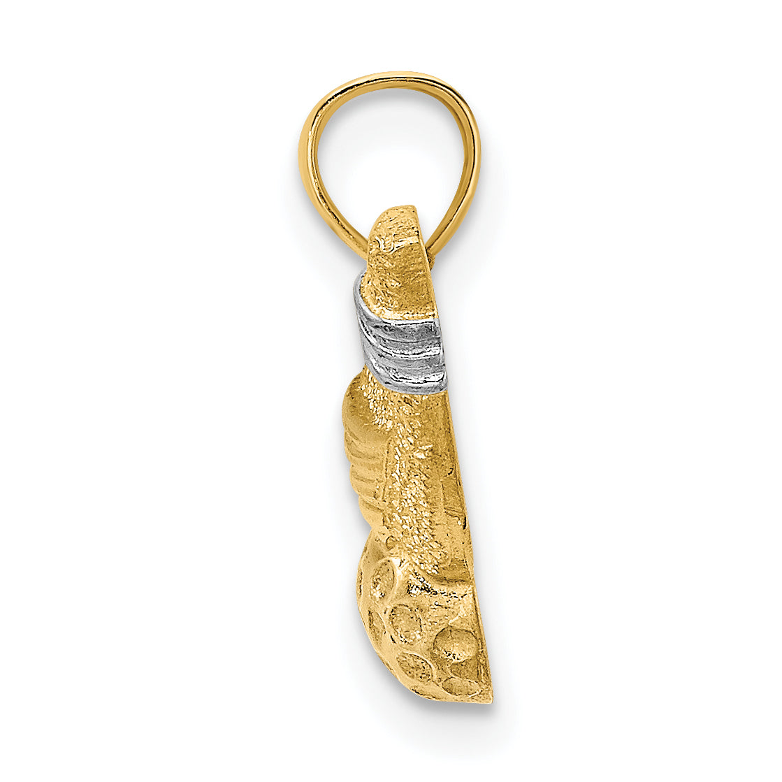 10k Rhodium Golf Club and Ball Charm Secondary image