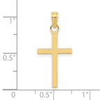 10k 3-D Cross Pendant
