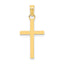 10k 3-D Cross Pendant