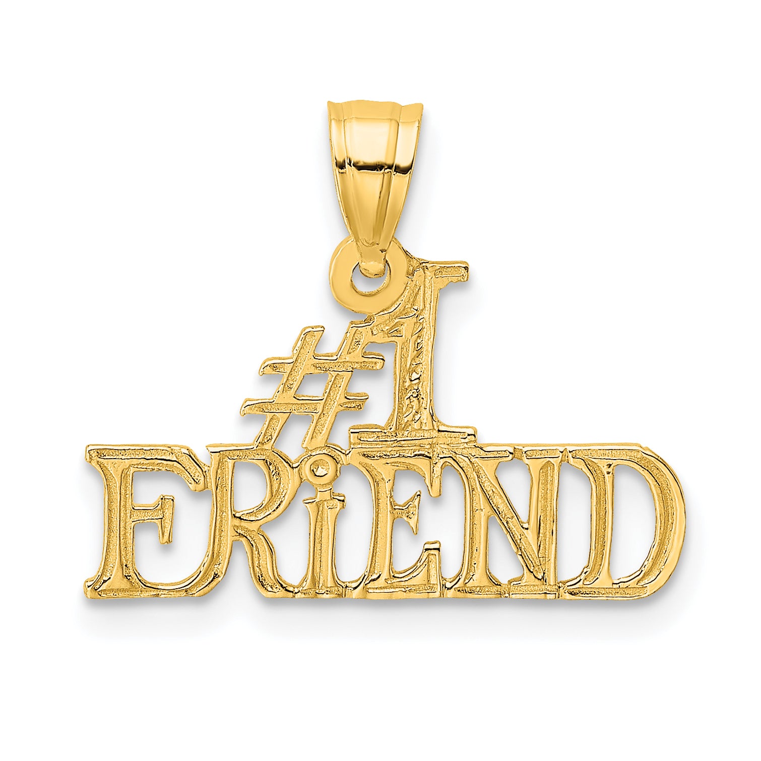 10K #1 FRIEND Pendant Main image
