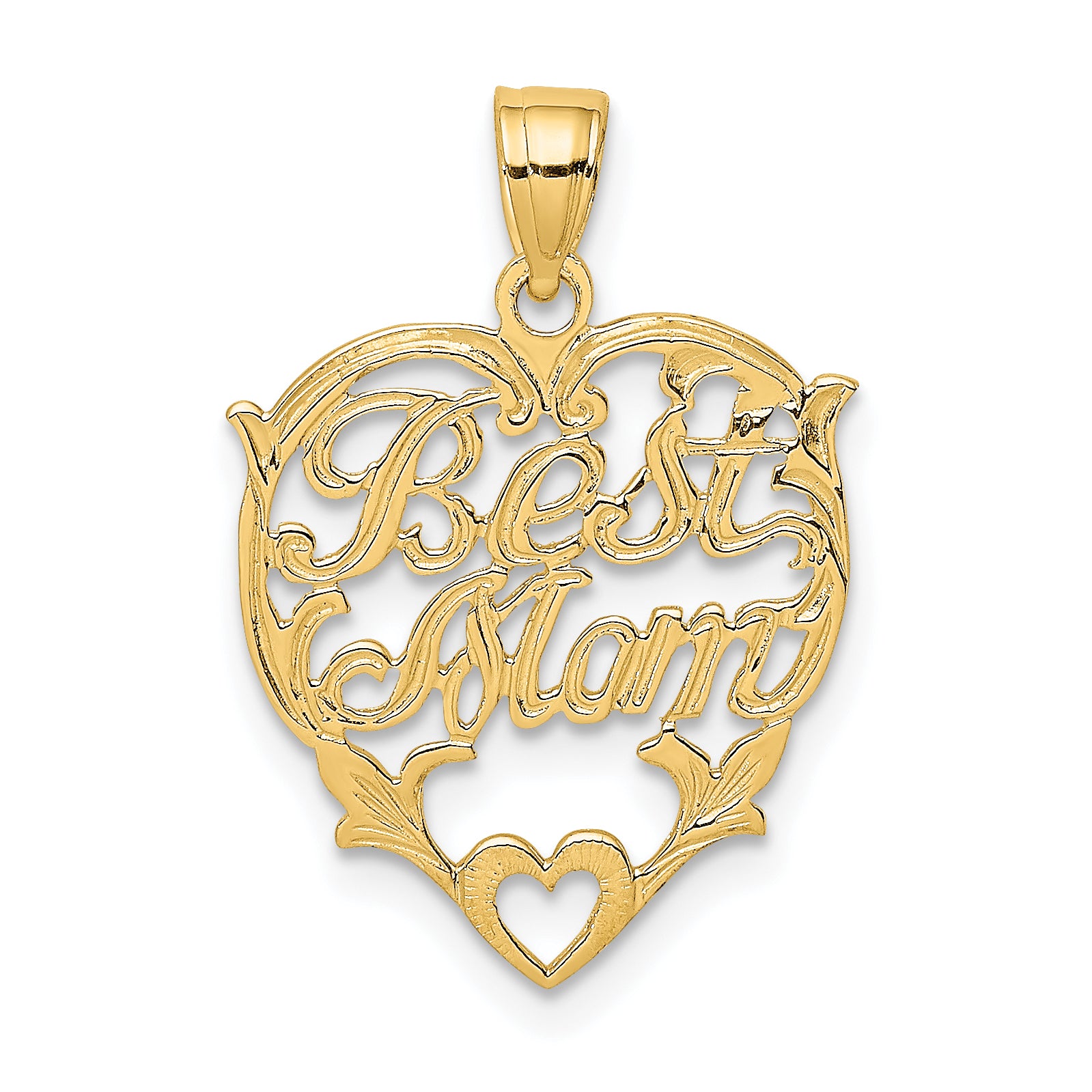 10k BEST MOM Heart Charm Main image