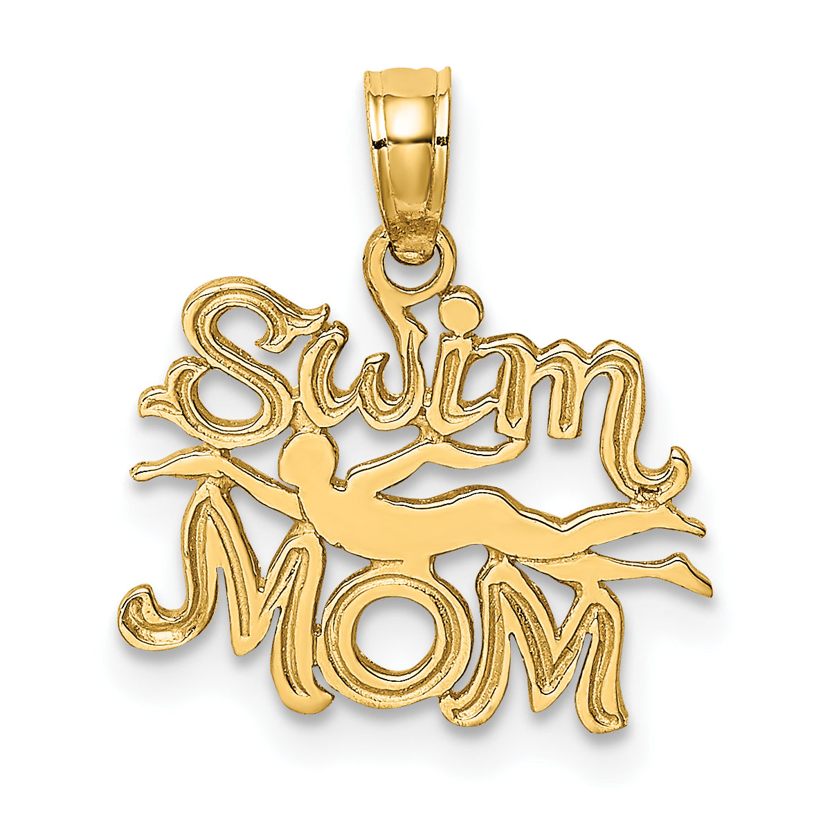 10K SWIM MOM w/Swimmer Charm Main image