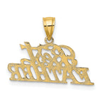10K BEST FATHER Pendant