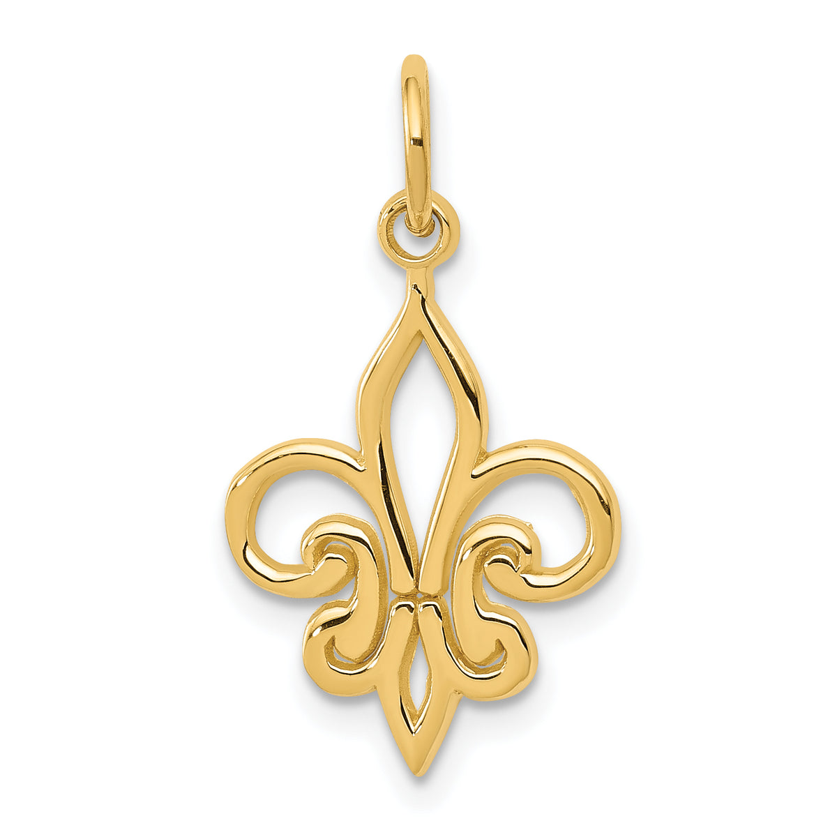 10k Fleur De Lis Charm
