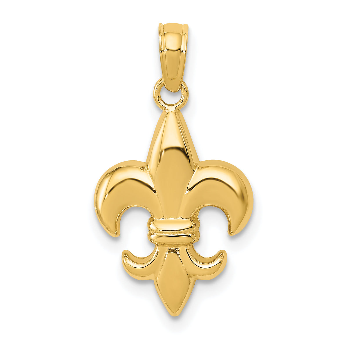 10k Fleur De Lis Pendant