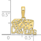 10k LAS VEGAS w/Dice Pendant