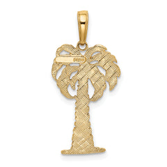 10k Palm Tree Pendant