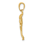 10K None Palm Tree Pendant - view 2