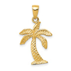 10K None Palm Tree Pendant