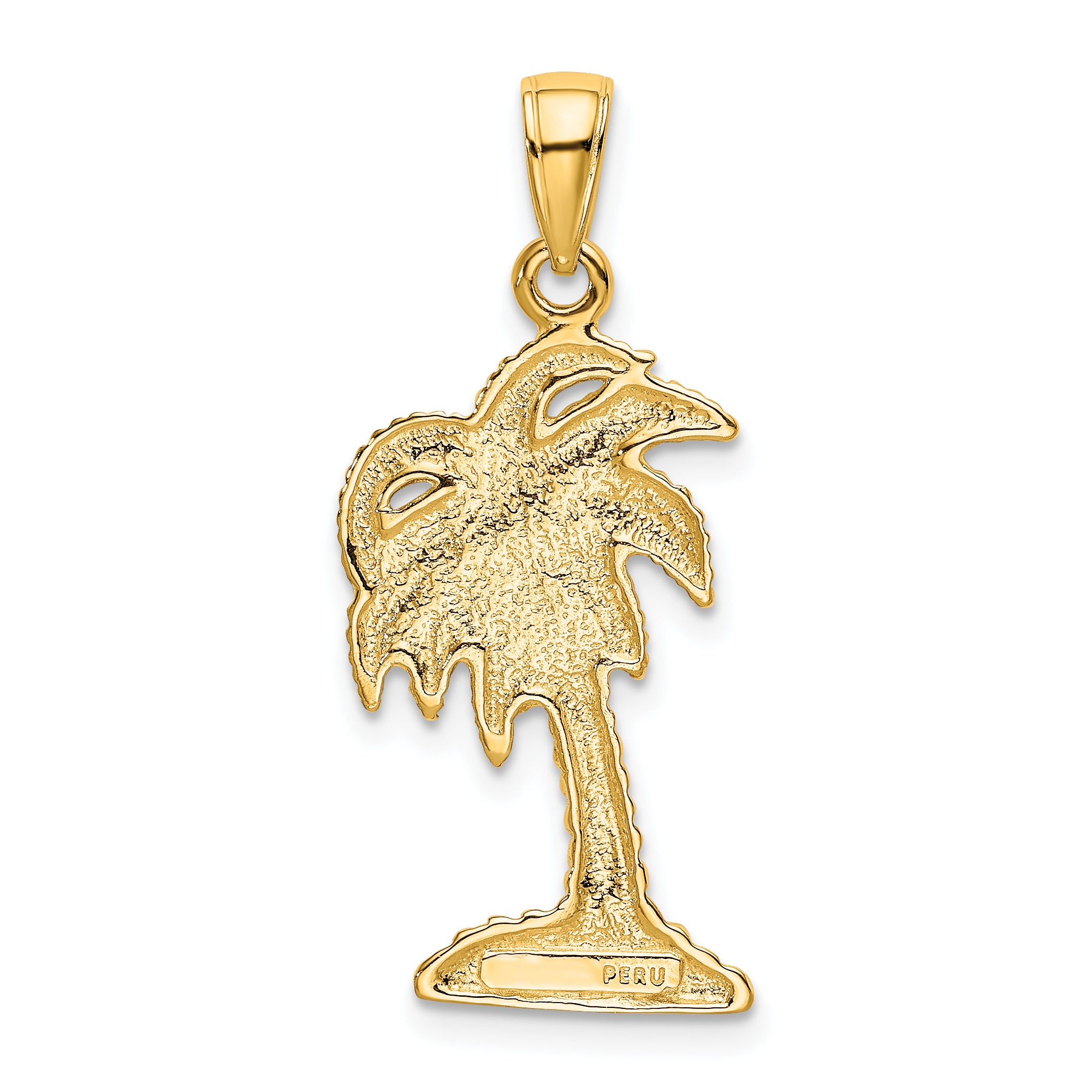 10k Palm Tree Pendant
