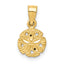 10K Sand Dollar Pendant