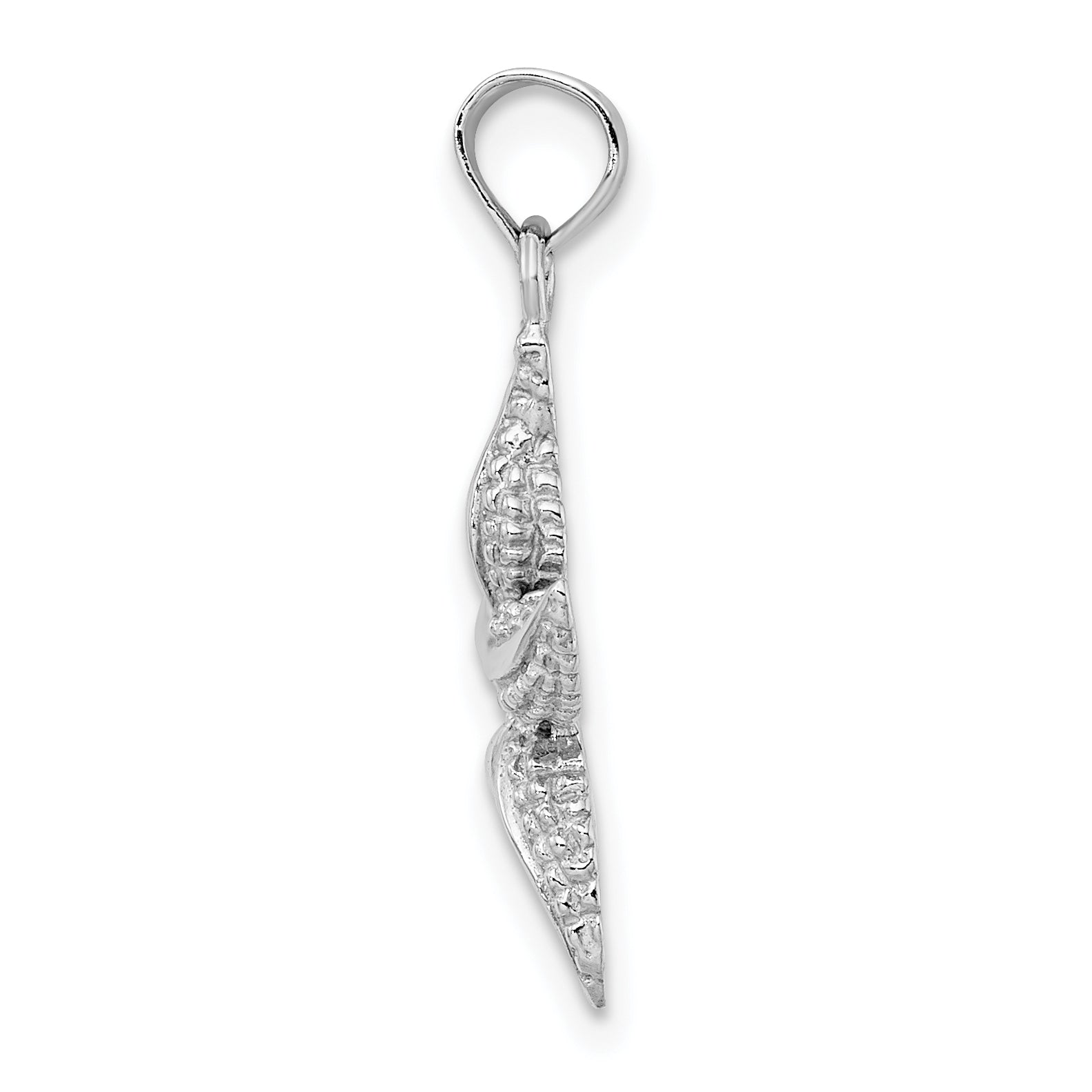 10k White Gold Starfish Pendant Secondary image