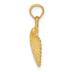 10k Scallop Shell Pendant